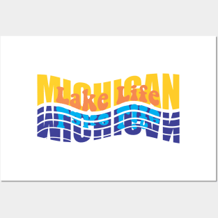 Michigan Lake Life Design Posters and Art